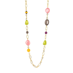 Collana lunga con luminosi elementi Ester - Multicolor