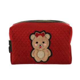 NECESSAIRE L TEDDY CHIC ROSSO