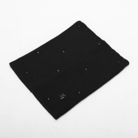 GIROCOLLO CON STRASS GIOIELLO - NERO