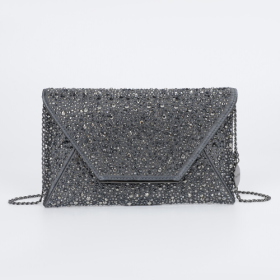 BORSA POCHETTE CON STRASS CANNA DI FUCILE