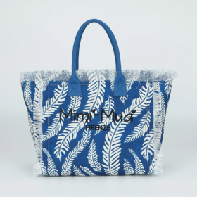 BORSA SHOPPER GRANDE IN FANTASIA BLU 