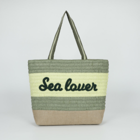 BORSA SHOPPER "SEA LOVER"  VERDE 