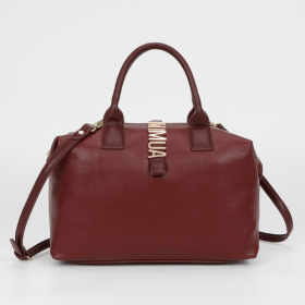 BORSA BAULETTO CON LETTERE MIMI-MUA MOSTO