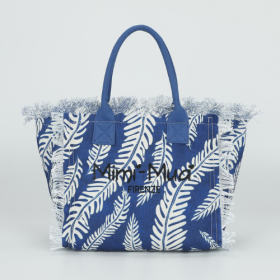 BORSA SHOPPER PICCOLA IN FANTASIA BLU 