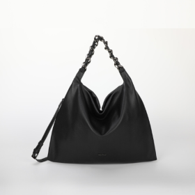 BORSA A SPALLA GRANDE CON CATENA NERO