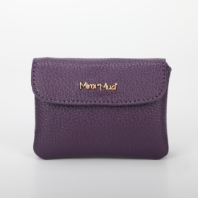PORTACARTE PICCOLO CON PATTA VIOLA