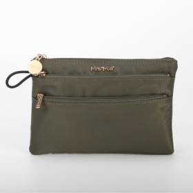 PORTAOGGETTI PICCOLO IN NYLON VERDE MILITARE