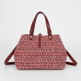 BORSA A BRACCIO IN TESSUTO MOSTO