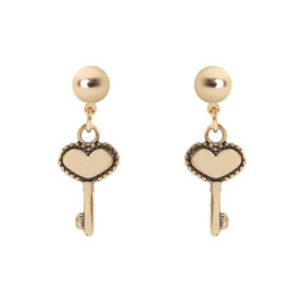 ORECCHINI CON CHIAVE A CUORE ORO ART.330822