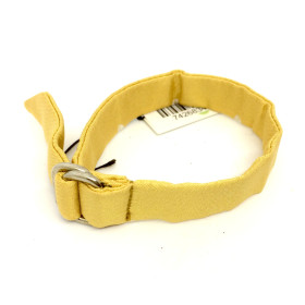 bracciale regolabile in seta gialla art. B000066